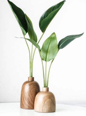 Wooden Vases